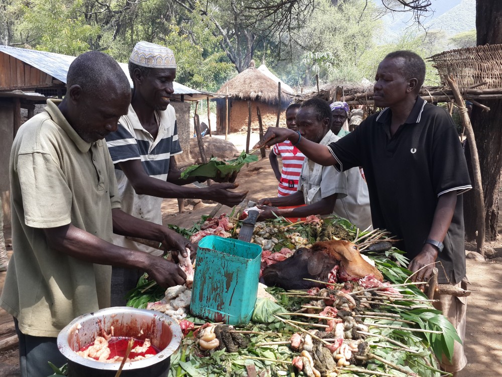 Tugen, Pokot, and Pokot engaging in trade at the Kilos Market as peace resumes in a previously cattle rustling hot spot